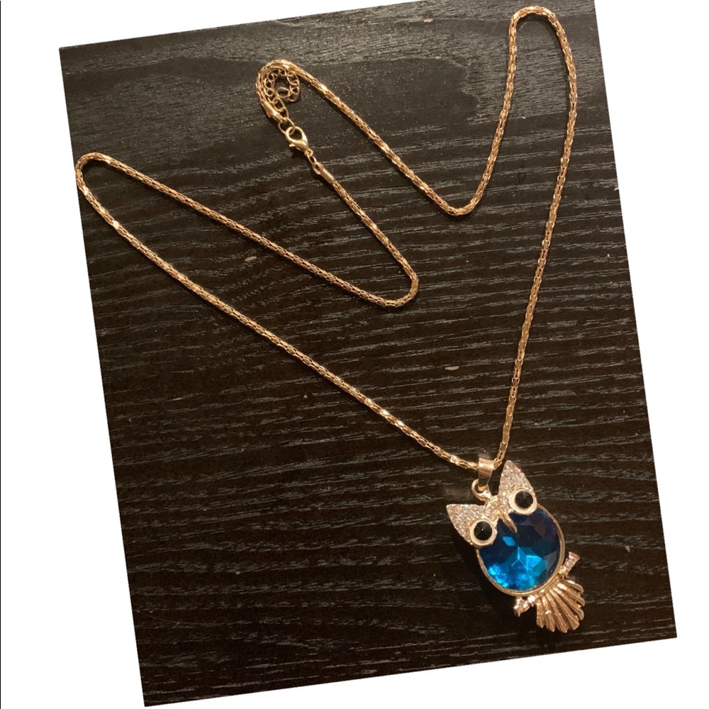 New Fashion Owl Long Necklace